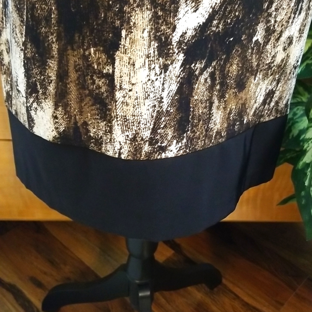 AB Studio black, brown & white dress in sz.6. - Picture 7 of 8
